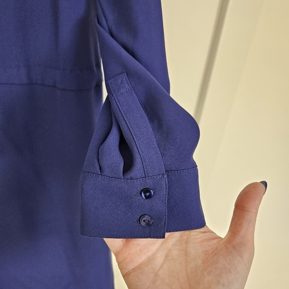 Loft Tie Waist Shirt Dress - Picture 3 of 9